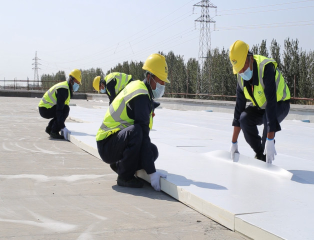 Estructura del panel que cubre integrado de la impermeabilización y del aislamiento de WiCi