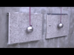 Prueba de impacto del sistema de revestimiento integrado de superficie de piedra fina de Joaboa Tech, que es decorativo y ahorra energía